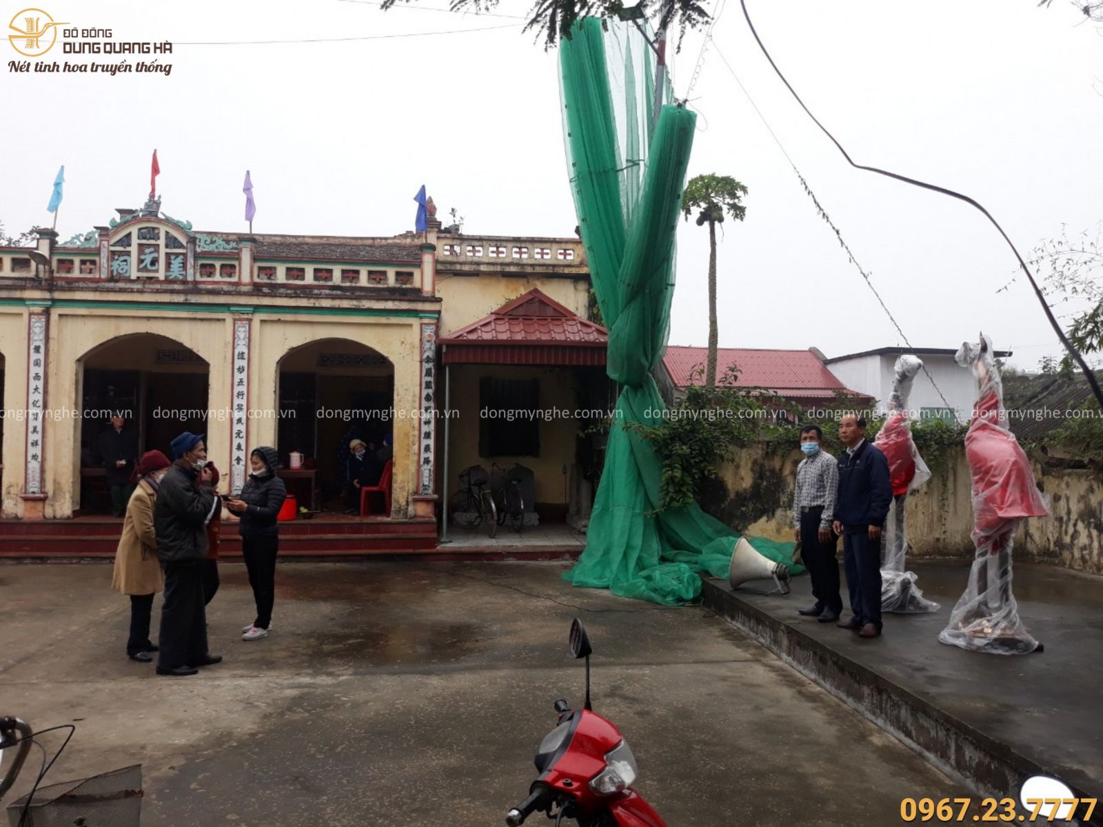 hạc thờ bằng đồng