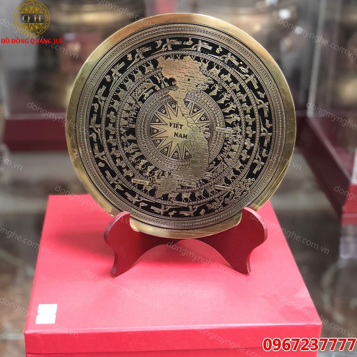 Mặt trống đồng đúc máy