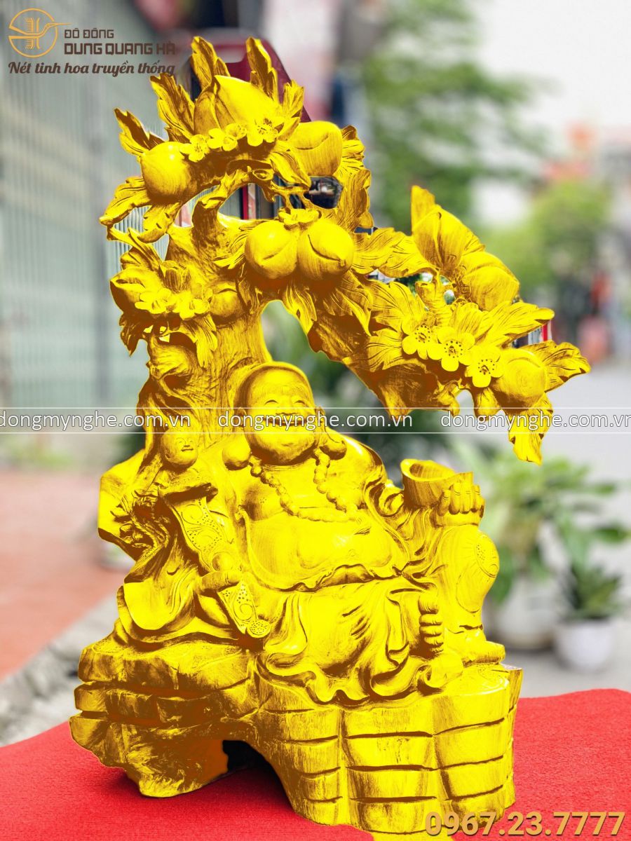 Di lặc ngồi gốc cây đào Di lặc ngồi gốc cây đào