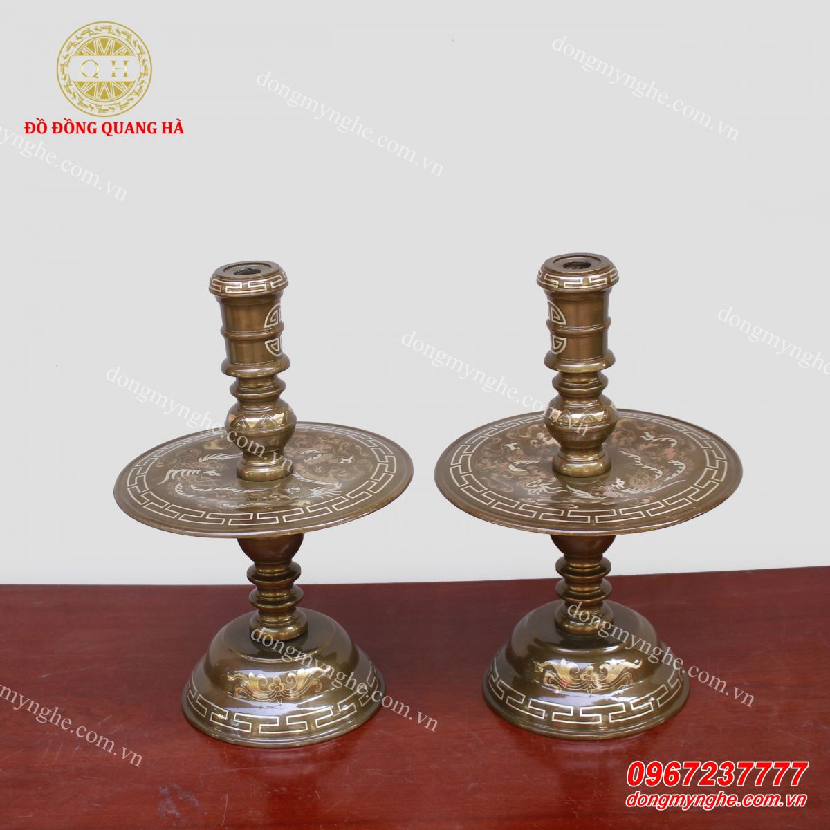 Chân nến đồng 6