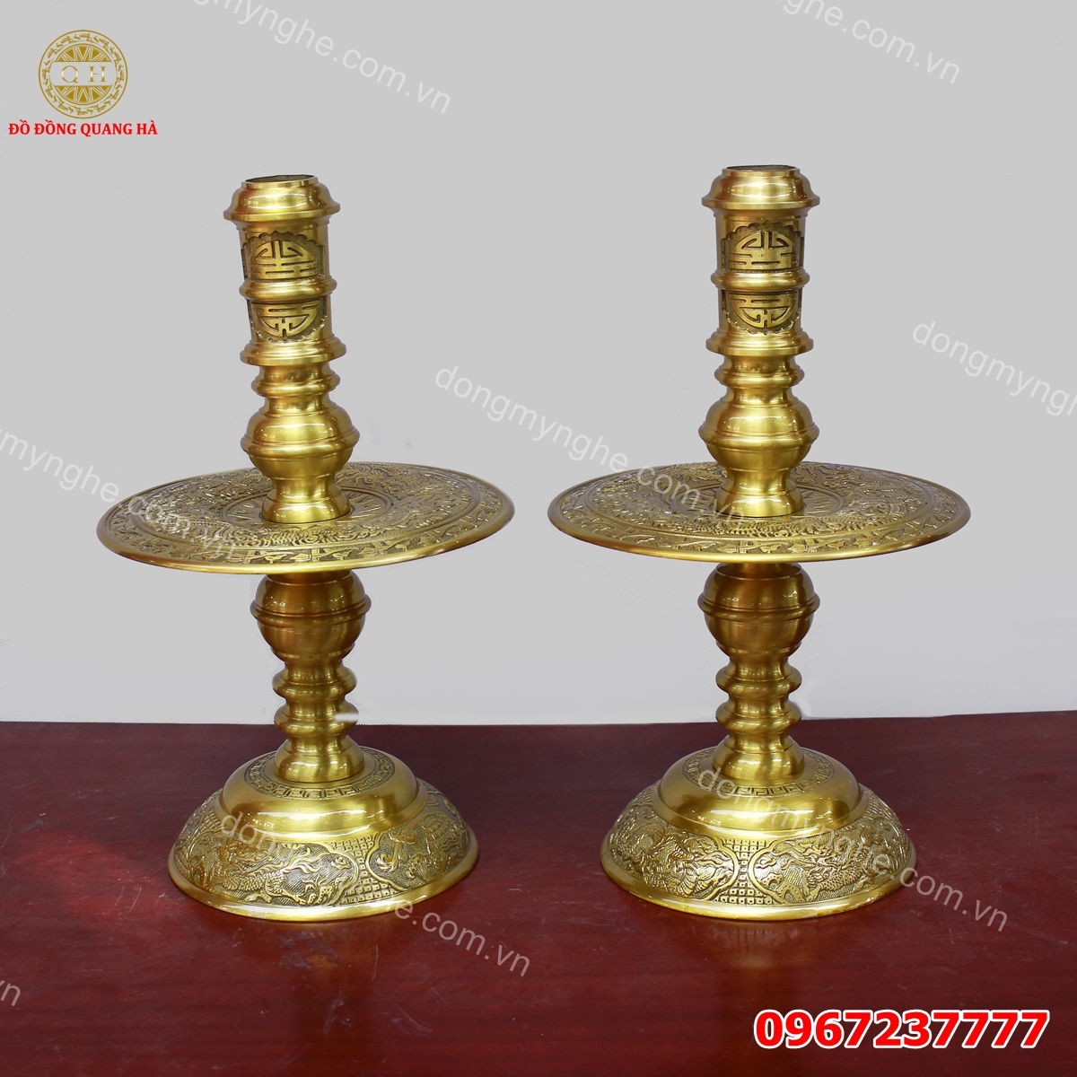 Chân nến đồng 7