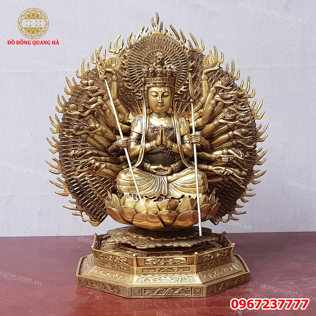 Tượng Phật nghìn mắt ngìn tay, tượng phật thiên thủ thiên nhãn bằng đồng 2 Tượng Phật nghìn mắt ngìn tay, tượng phật thiên thủ thiên nhãn bằng đồng 2