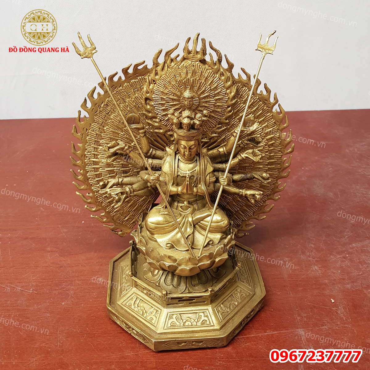 Tượng Phật nghìn mắt ngìn tay, tượng phật thiên thủ thiên nhãn bằng đồng 3 Tượng Phật nghìn mắt ngìn tay, tượng phật thiên thủ thiên nhãn bằng đồng 3