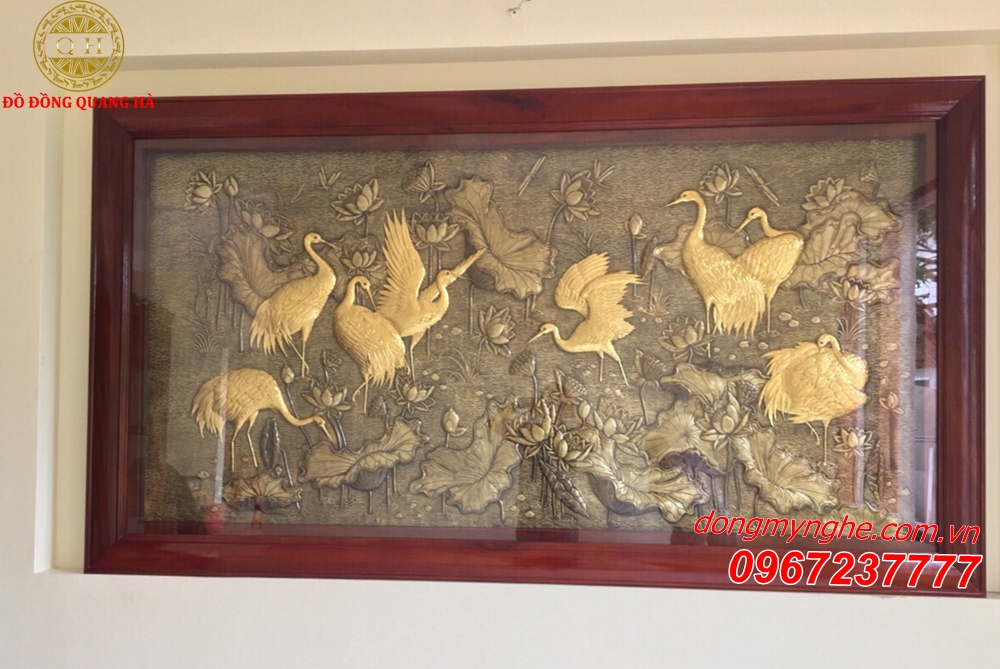 Tranh sen hạc 3 Tranh sen hạc 3