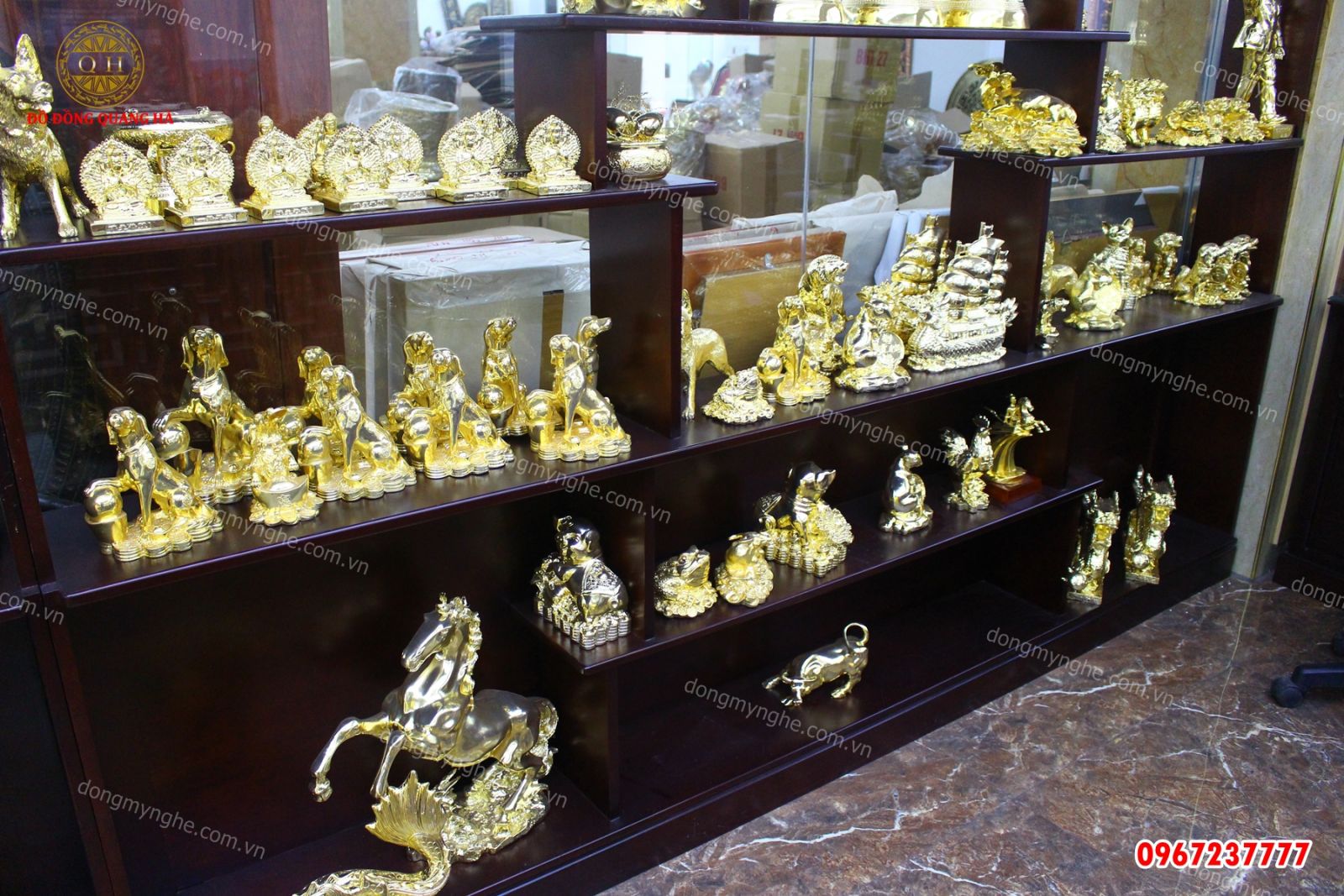 Đồ đồng mạ vàng 