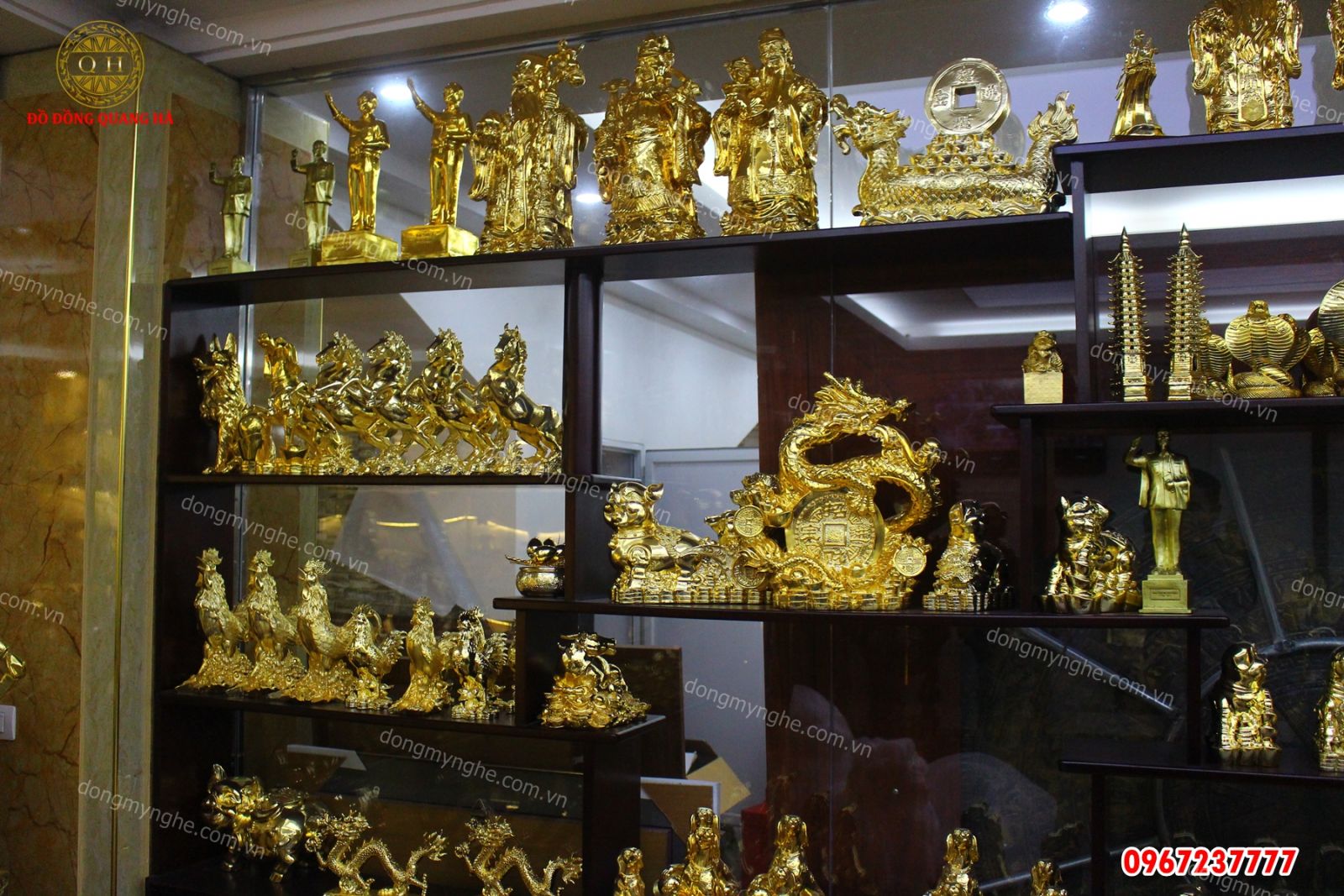 Đồ đồng mạ vàng 