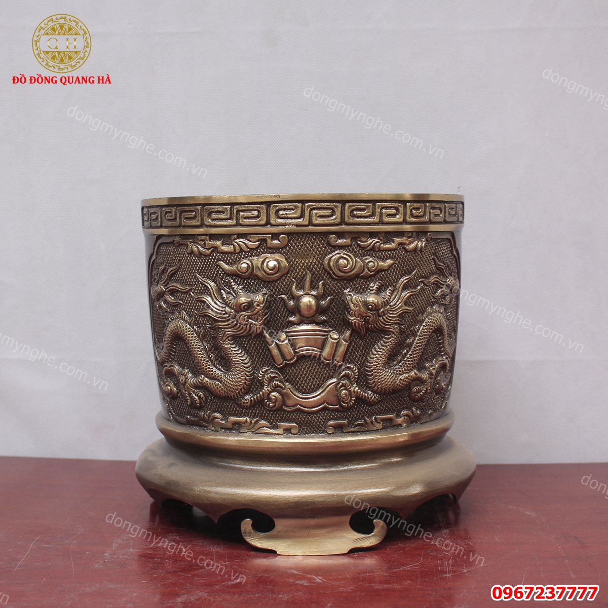 Bát hương có lộc bằng đồng 