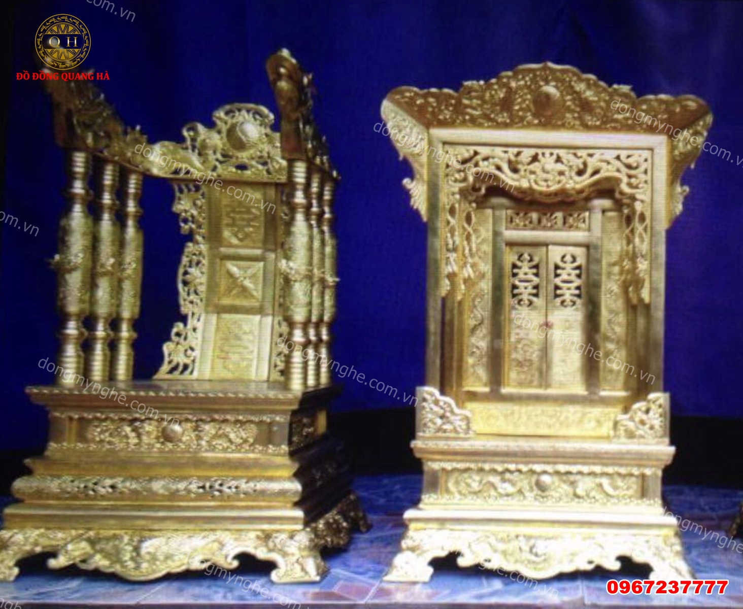 Ngai thờ bằng đồng đẹp