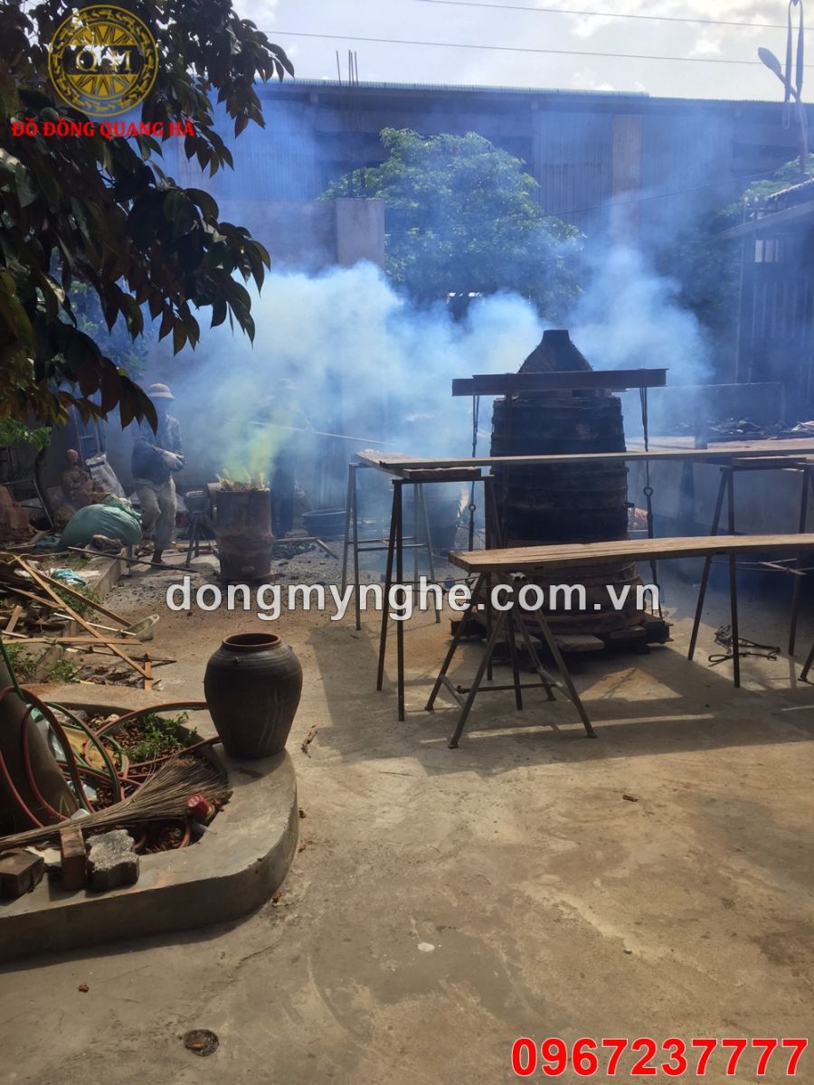 Lễ đúc chuông đồng 300kg Lễ đúc chuông đồng 300kg