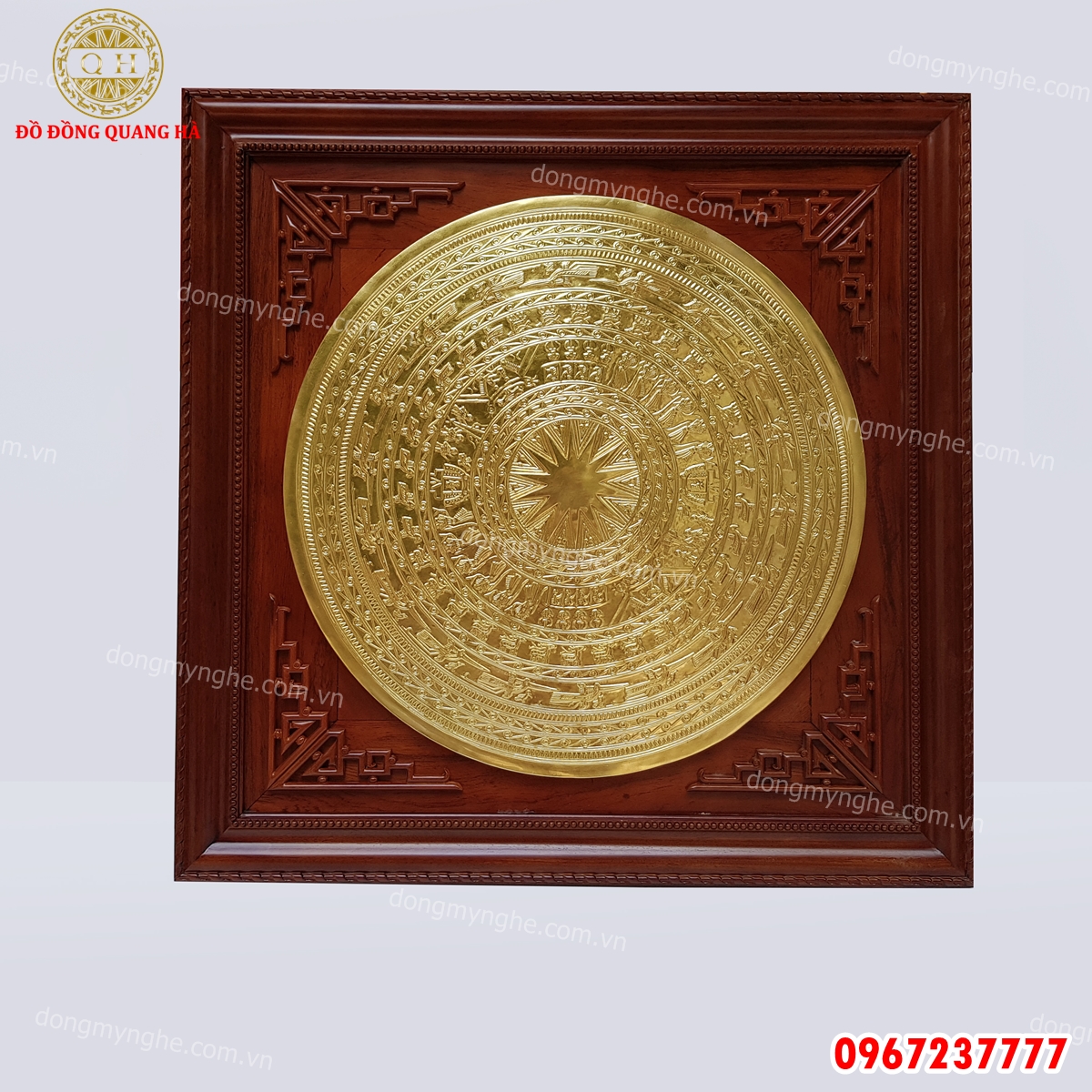 tranh mặt trống đồng