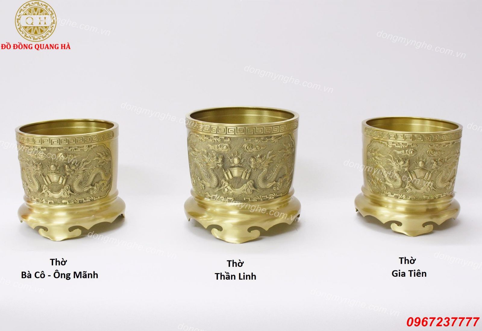 Bát hương bằng đồng 