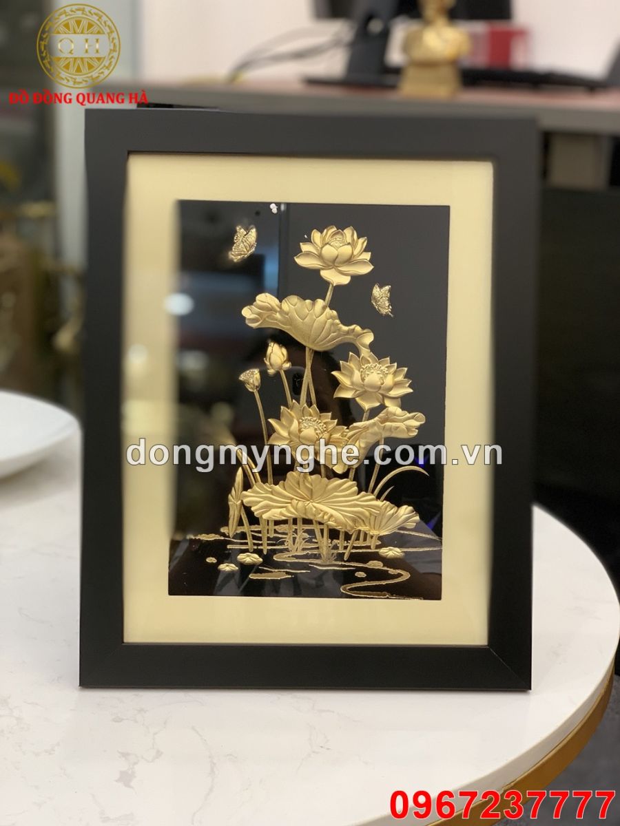 Cây tài lộc Tranh hoa sen