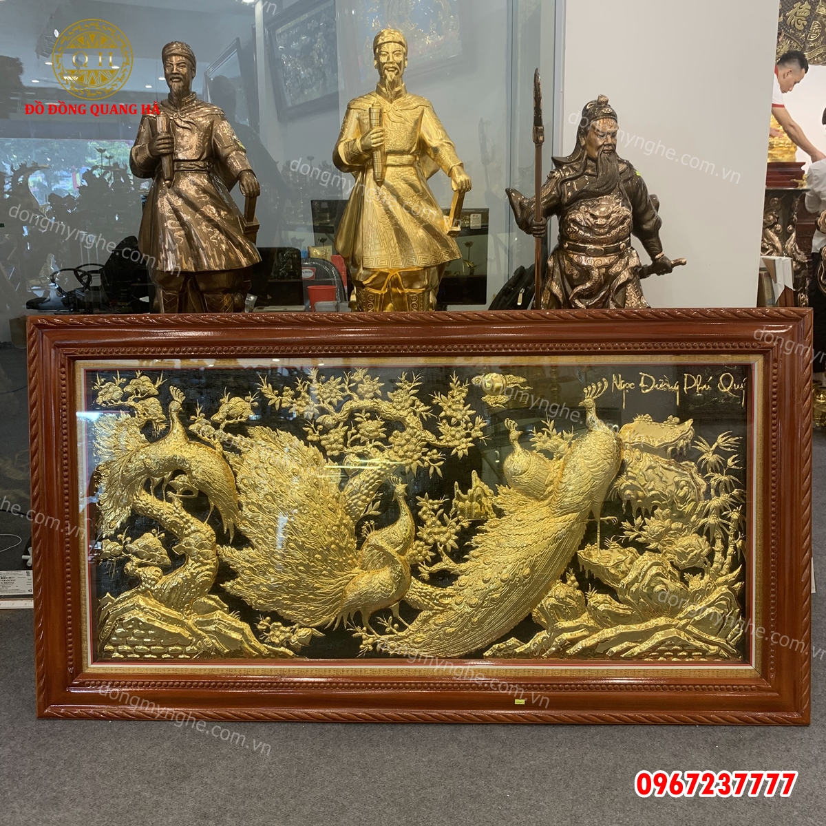 Tranh đồng mạ vàng 