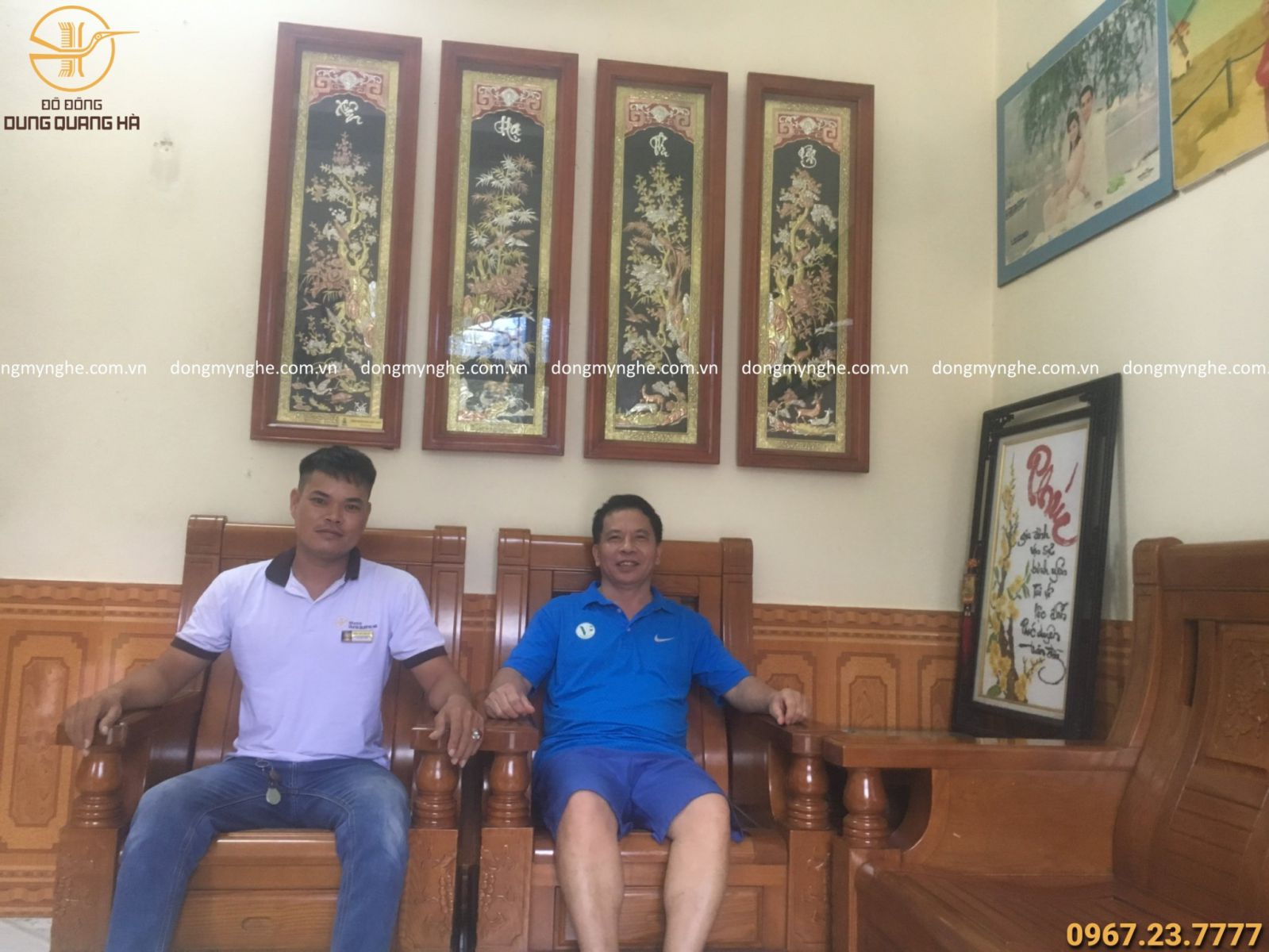 Tranh đồng mạ vàng 