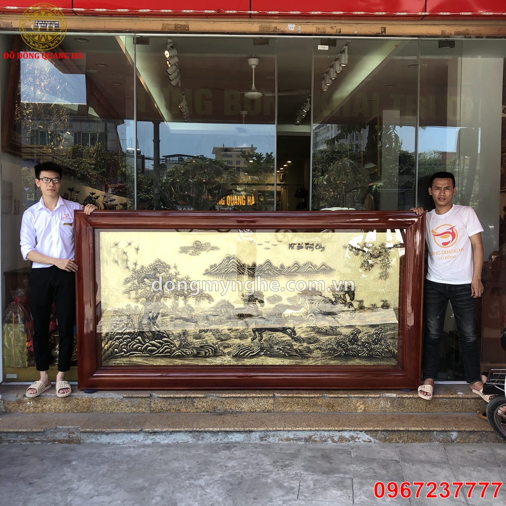 Tranh bát mã đẹp 