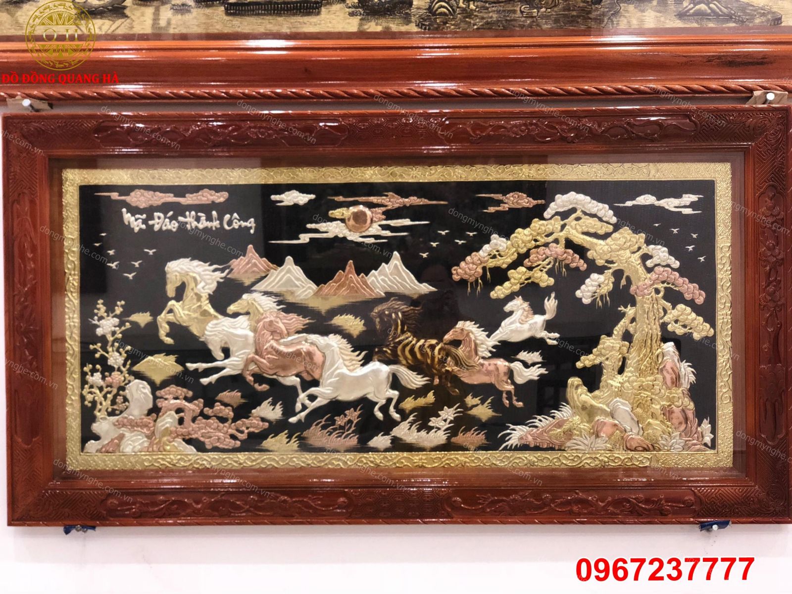 Tranh bát mã đẹp 