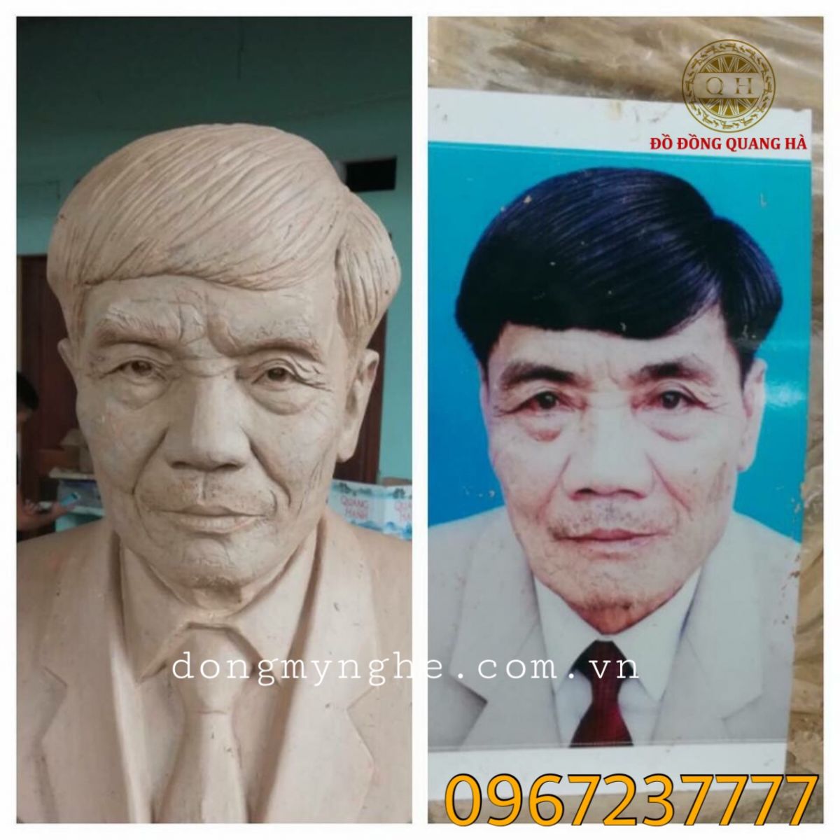 Đúc tượng đống bán thân