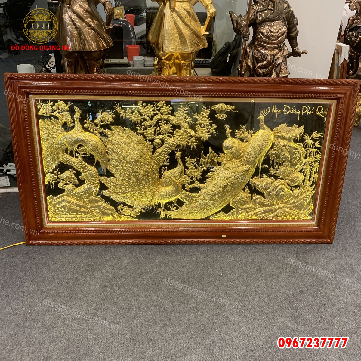 Tranh đồng mạ vàng 24k