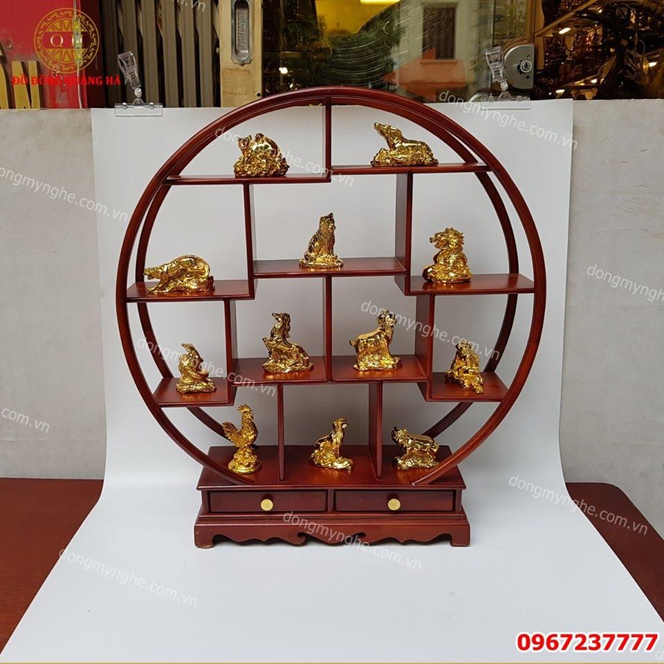 Bộ tượng 12 con giáp bằng đồng