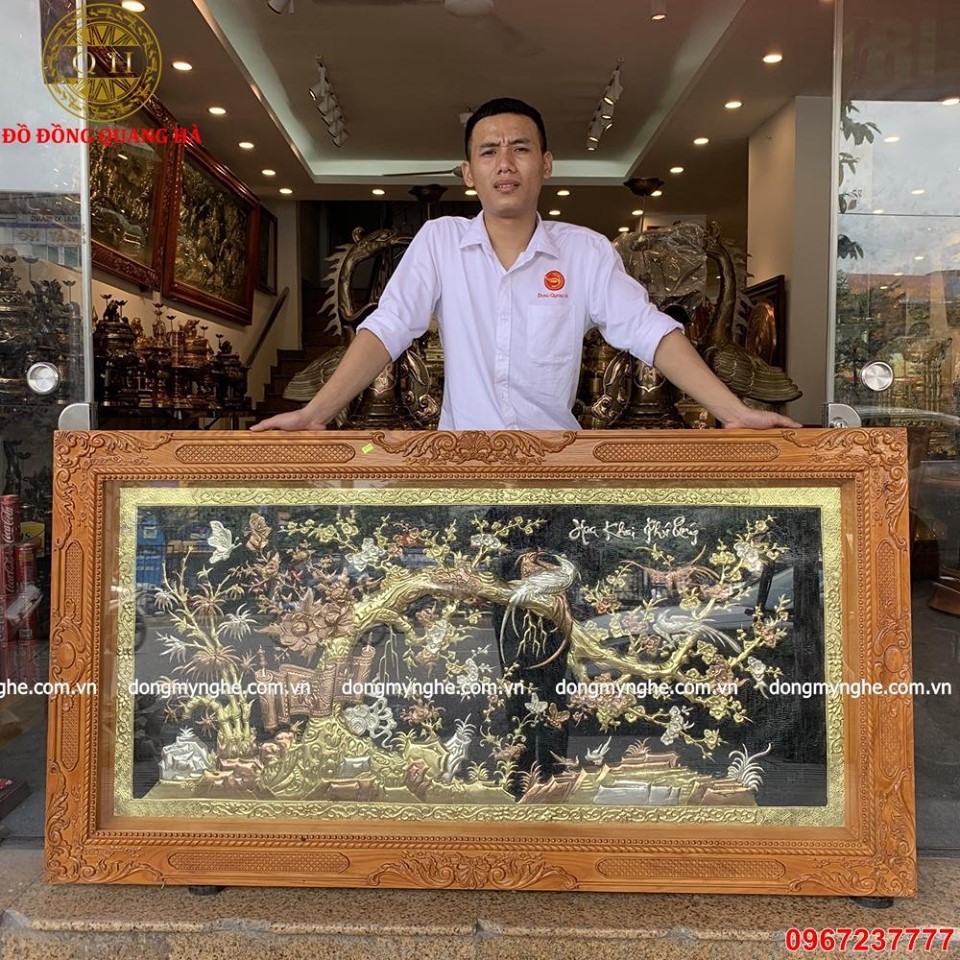 Tranh hoa khai phú quý 