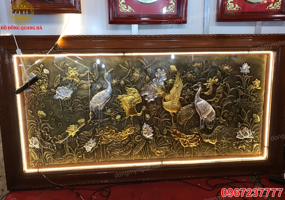 Tranh cá chép cửu ngư quần hội Tranh cá chép cửu ngư quần hội