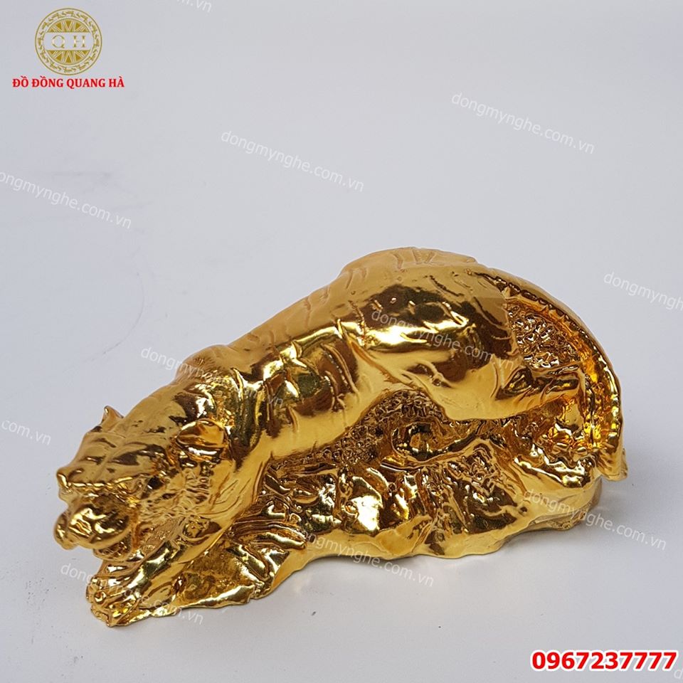 Tượng hổ mạ vàng