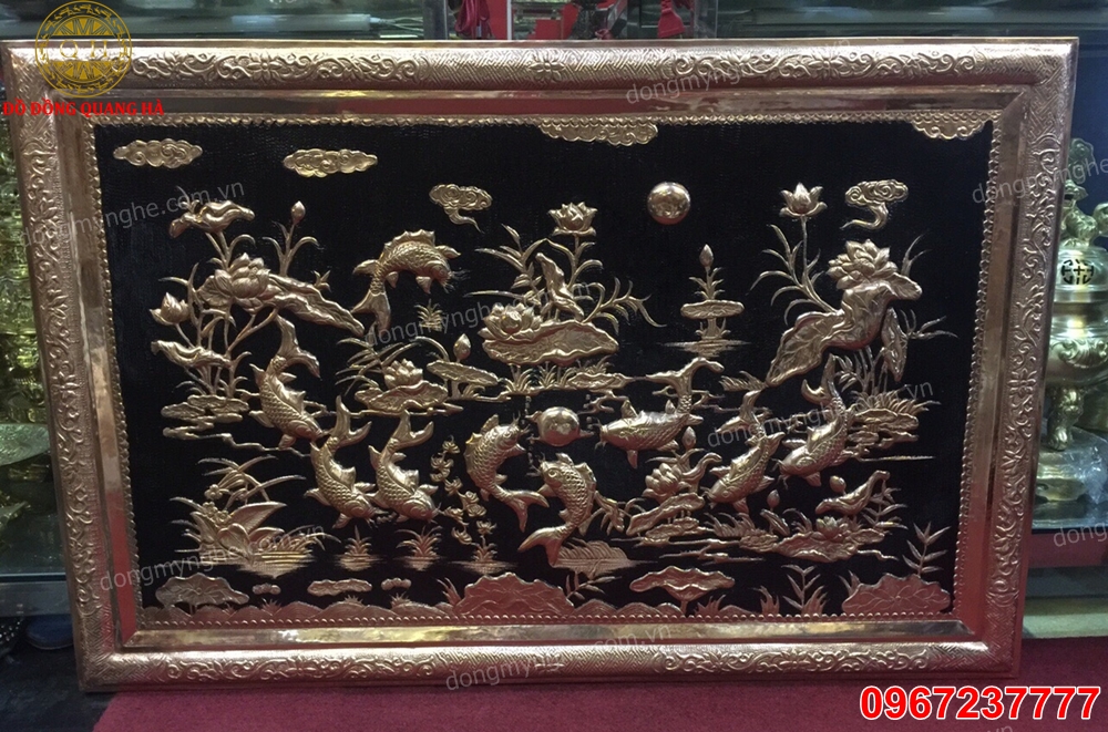 Tranh cửu ngư quần hội treo hướng nào  Tranh cửu ngư quần hội treo hướng nào