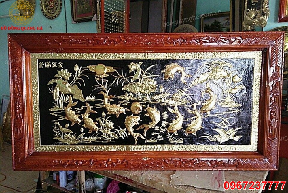 Tranh cửu ngư quần hội treo hướng nào  Tranh cửu ngư quần hội treo hướng nào