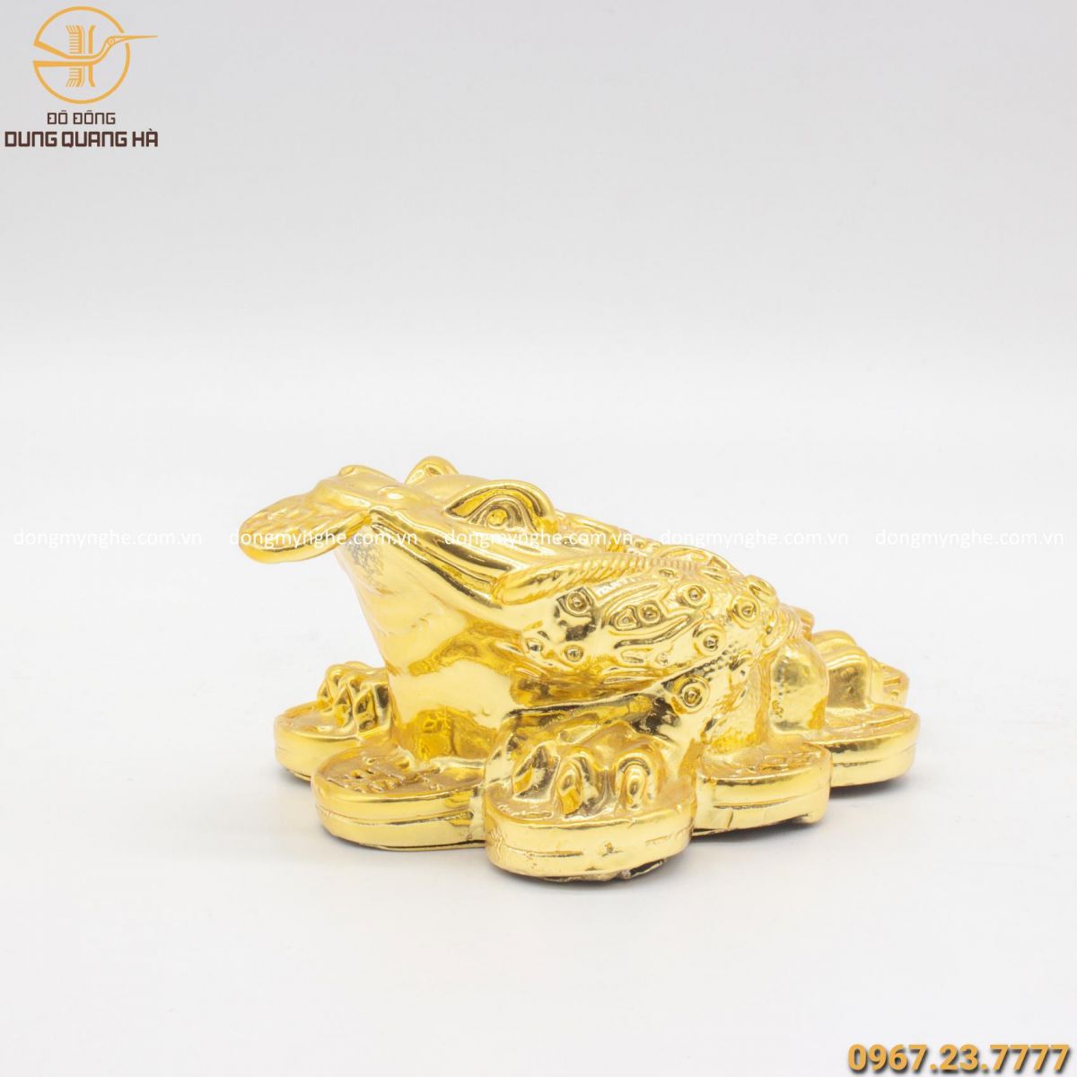 Thiềm Thừ phong thủy mạ vàng 24k đẹp tinh xảo cóc ngậm tiền hợp tuổi nào