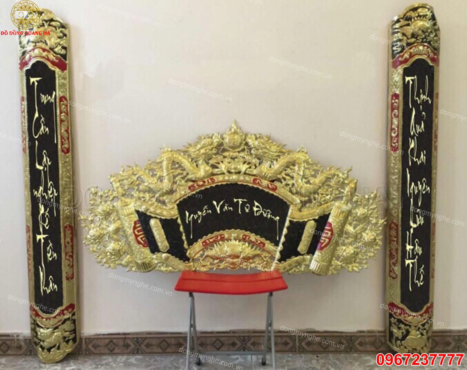 giá hoành phi câu đối đồng 