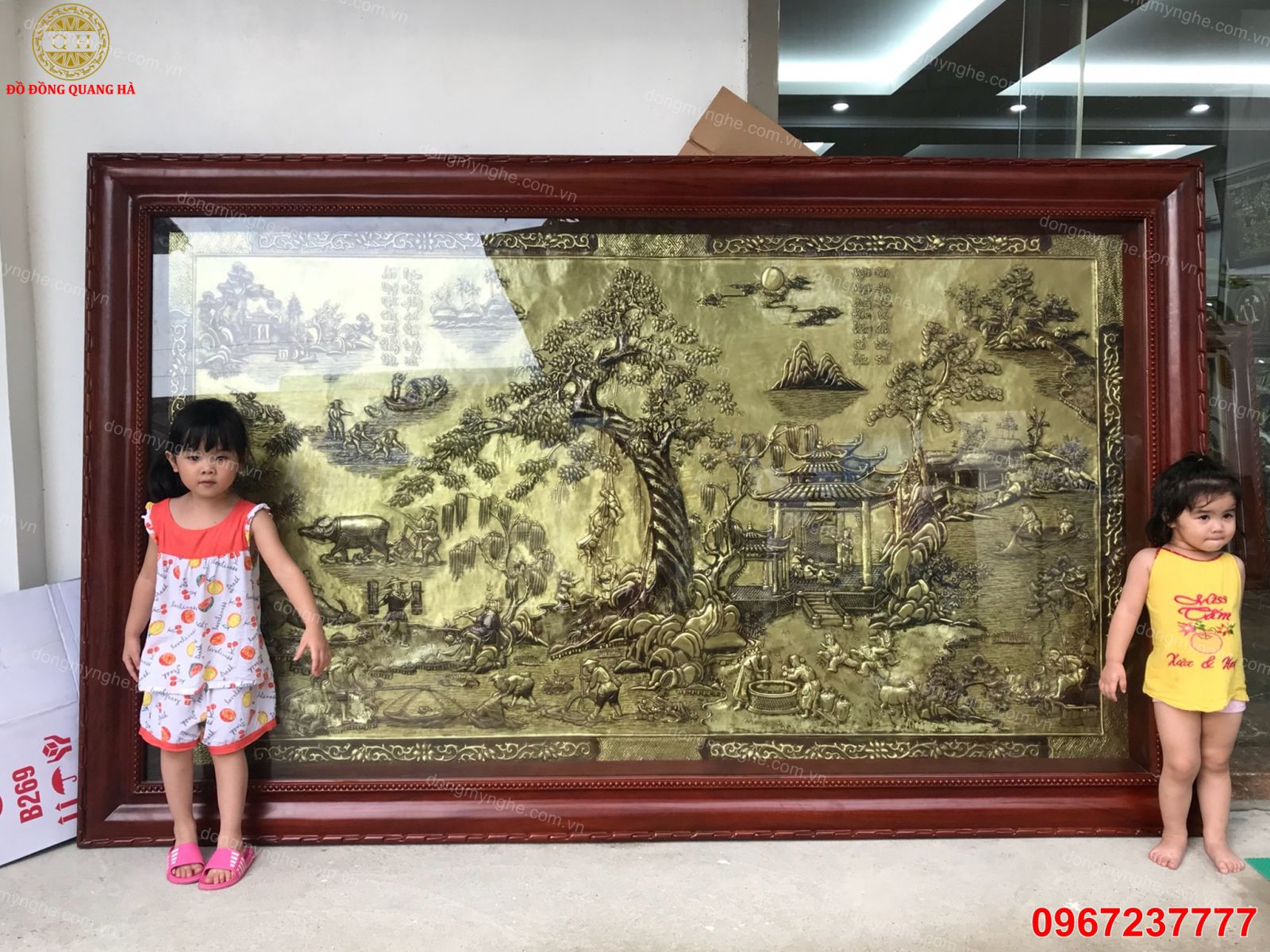 Tranh tường phong cảnh đồng quê 