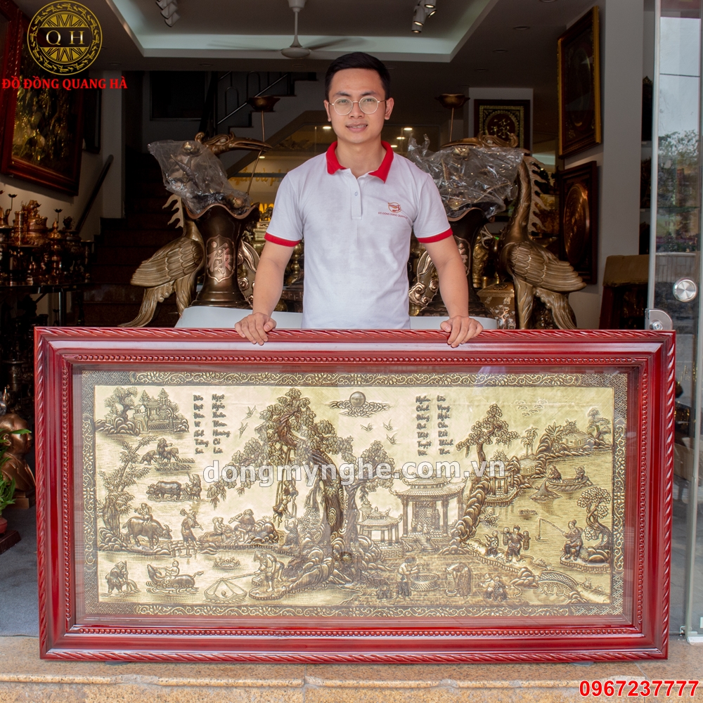 Tranh tường phong cảnh đồng quê 