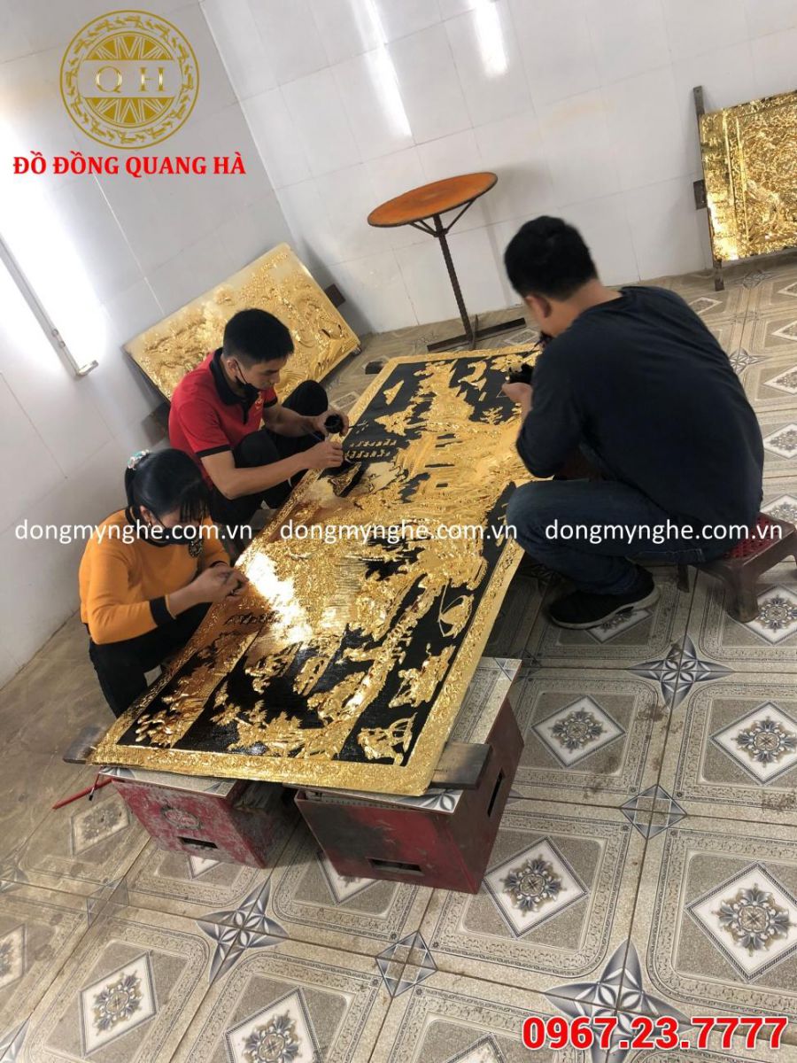 dát vàng 9999 tranh đồng và hoành phi câu đối dát vàng 9999 tranh đồng và hoành phi câu đối