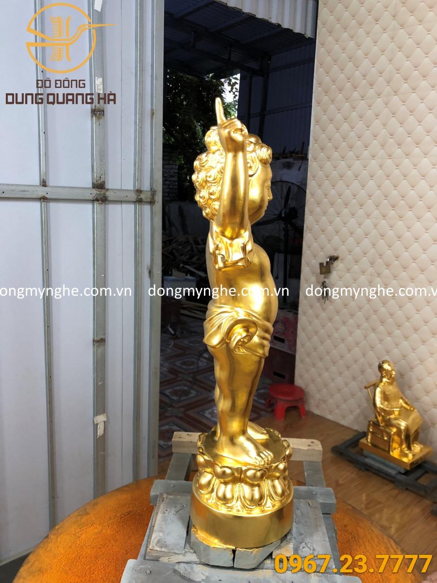 tượng đồng Phật đản sinh tượng đồng Phật đản sinh