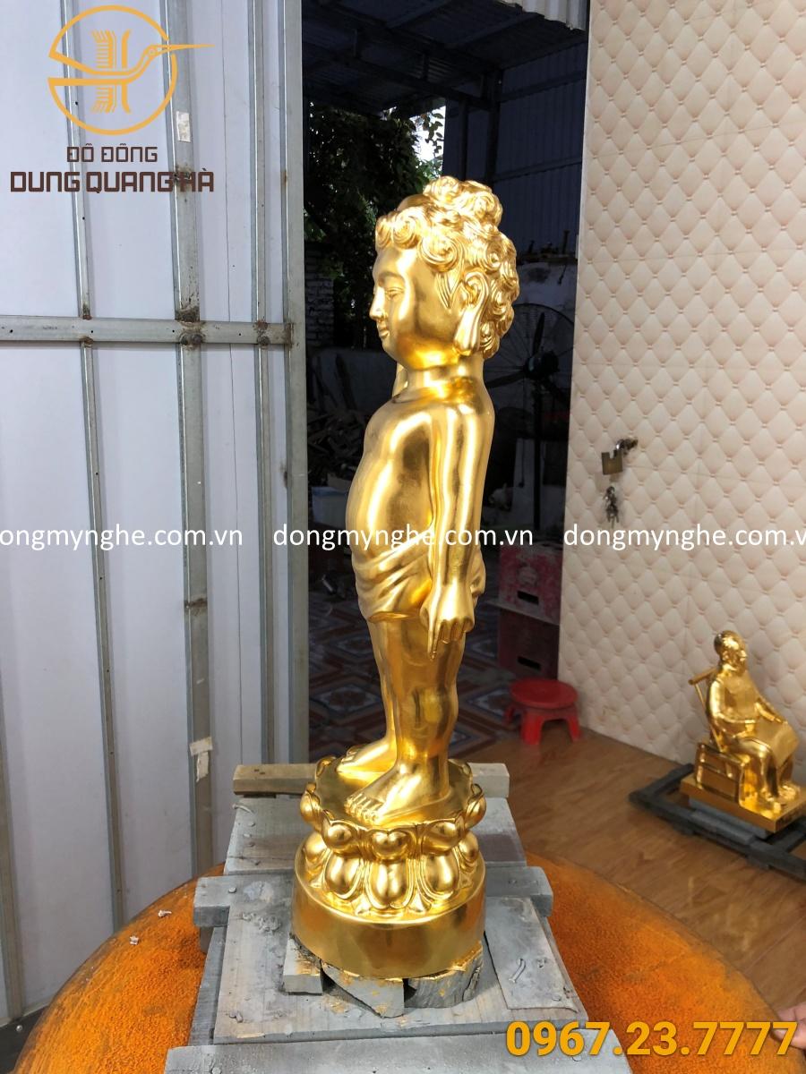 tượng đồng Phật đản sinh tượng đồng Phật đản sinh