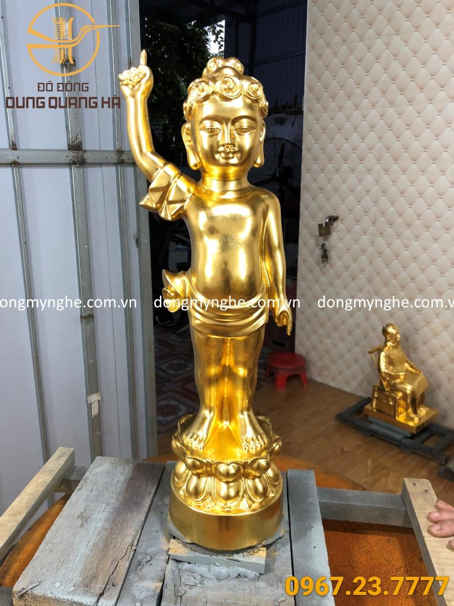 tượng đồng Phật đản sinh tượng đồng Phật đản sinh