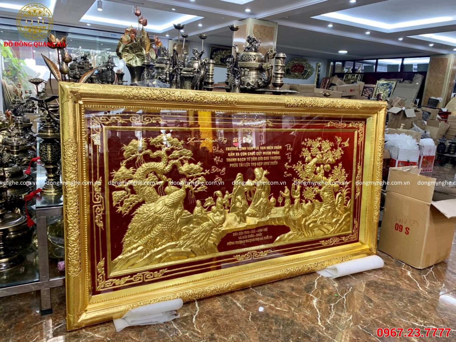 tranh dát vàng 24k đẹp