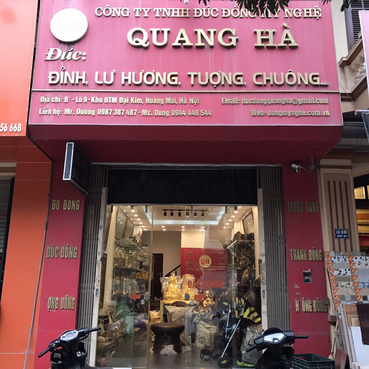 Đúc đồng Quang Hà chi nhánh tại Hà Nội Đúc đồng Quang Hà chi nhánh tại Hà Nội