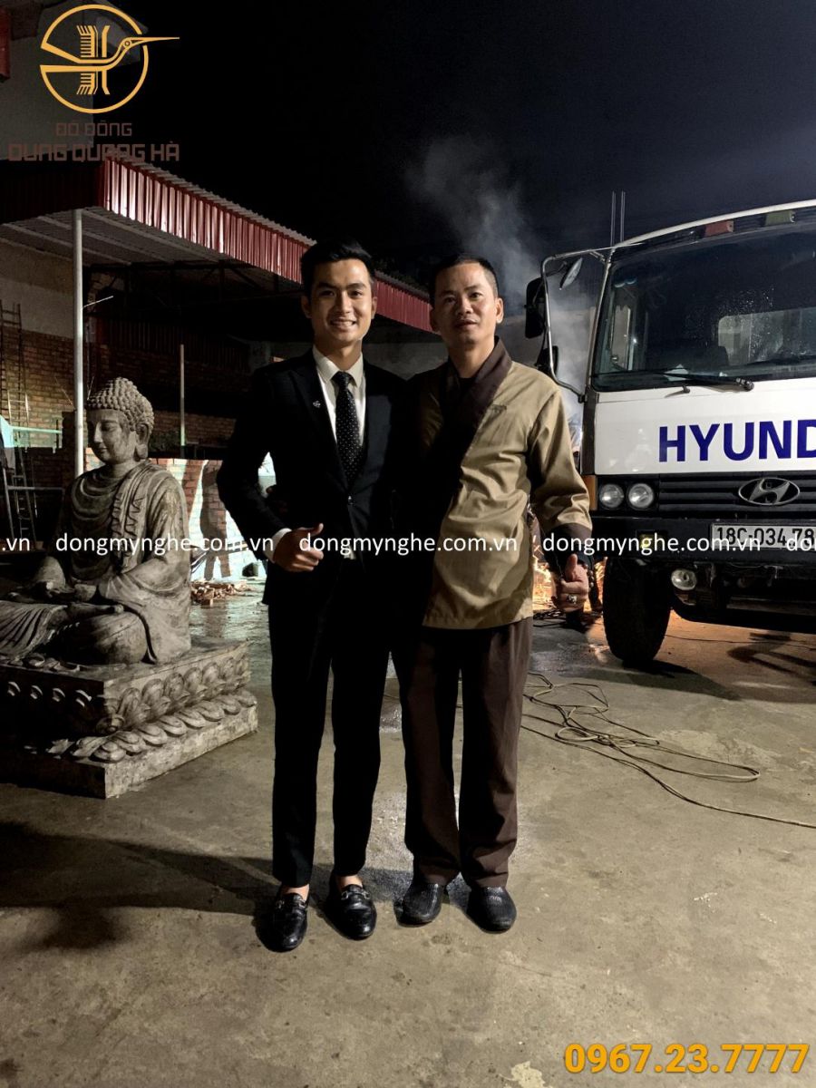 đúc tượng phật thích ca đúc đồng Quang Hà