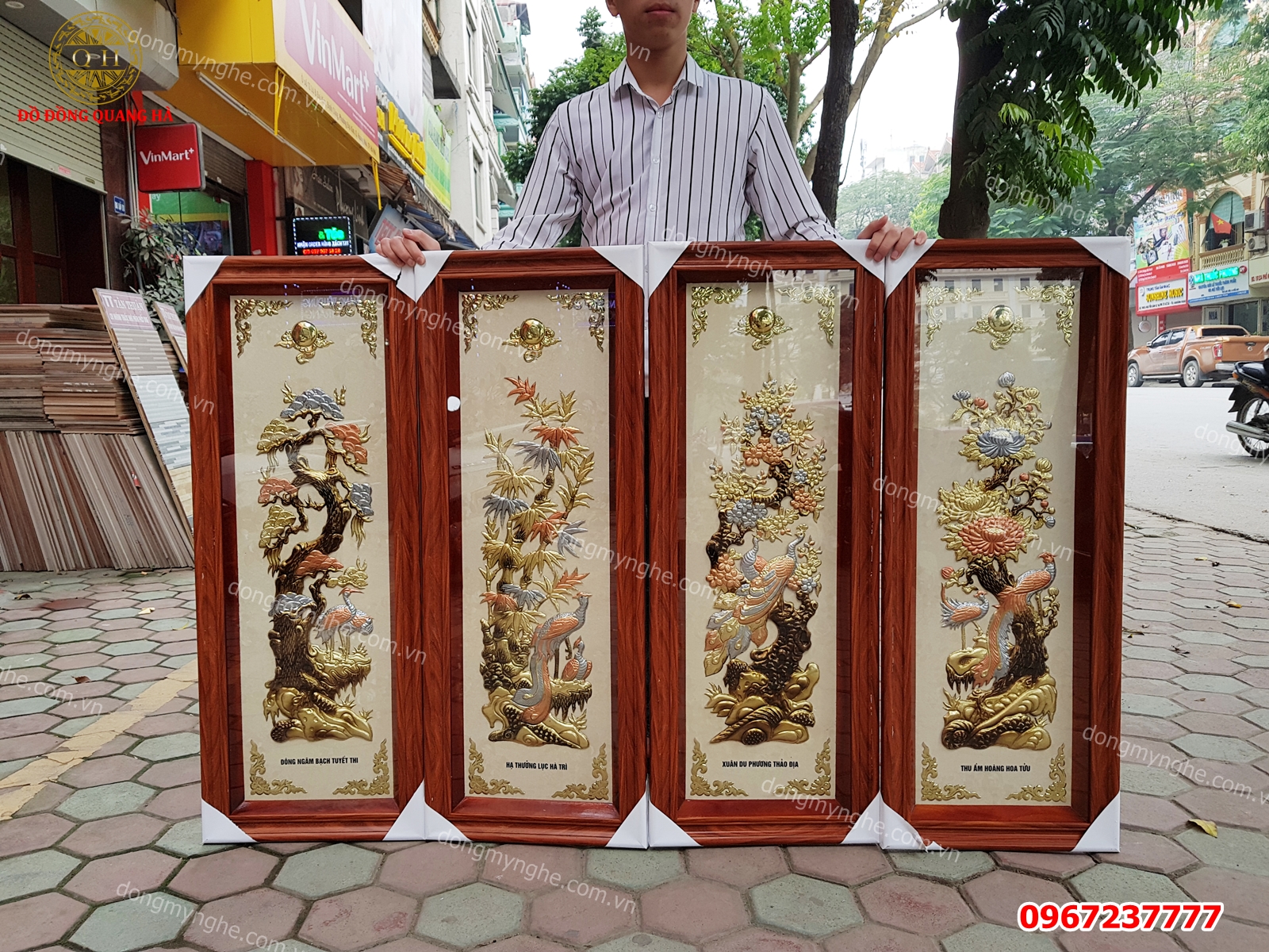 tranh tứ quý đồng