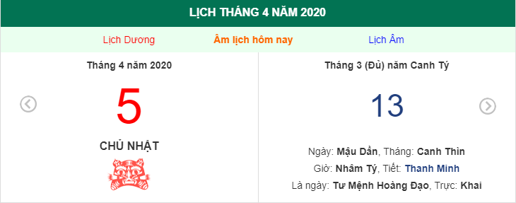tiết thanh minh 2020