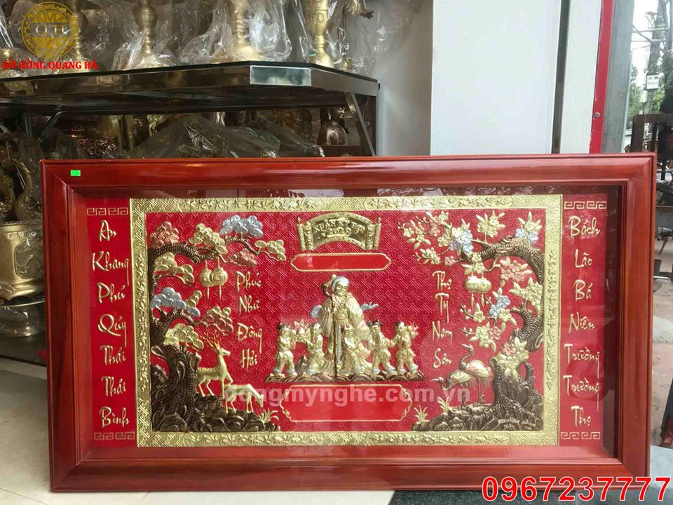 tranh đồng chúc thọ tranh đồng chúc thọ