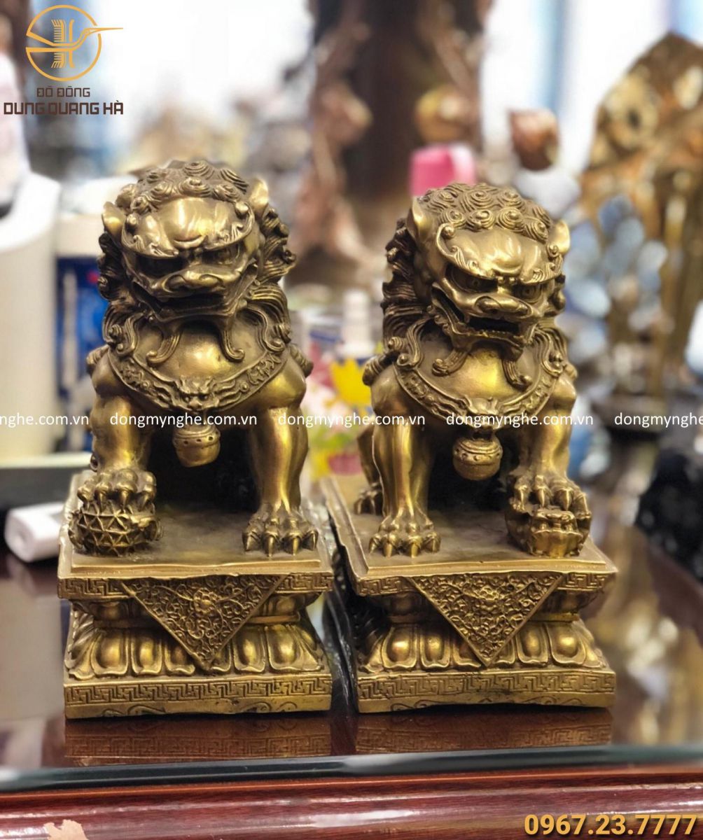 Con nghê phong thủy bằng đồng