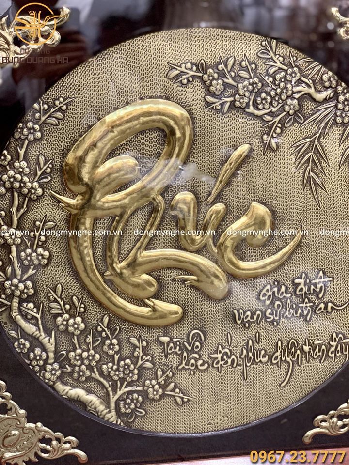 tranh chữ phúc mạ vàng tranh chữ phúc mạ vàng