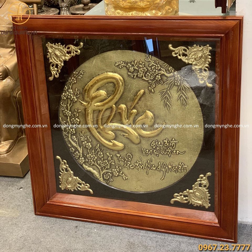 tranh chữ phúc mạ vàng  tranh chữ phúc mạ vàng