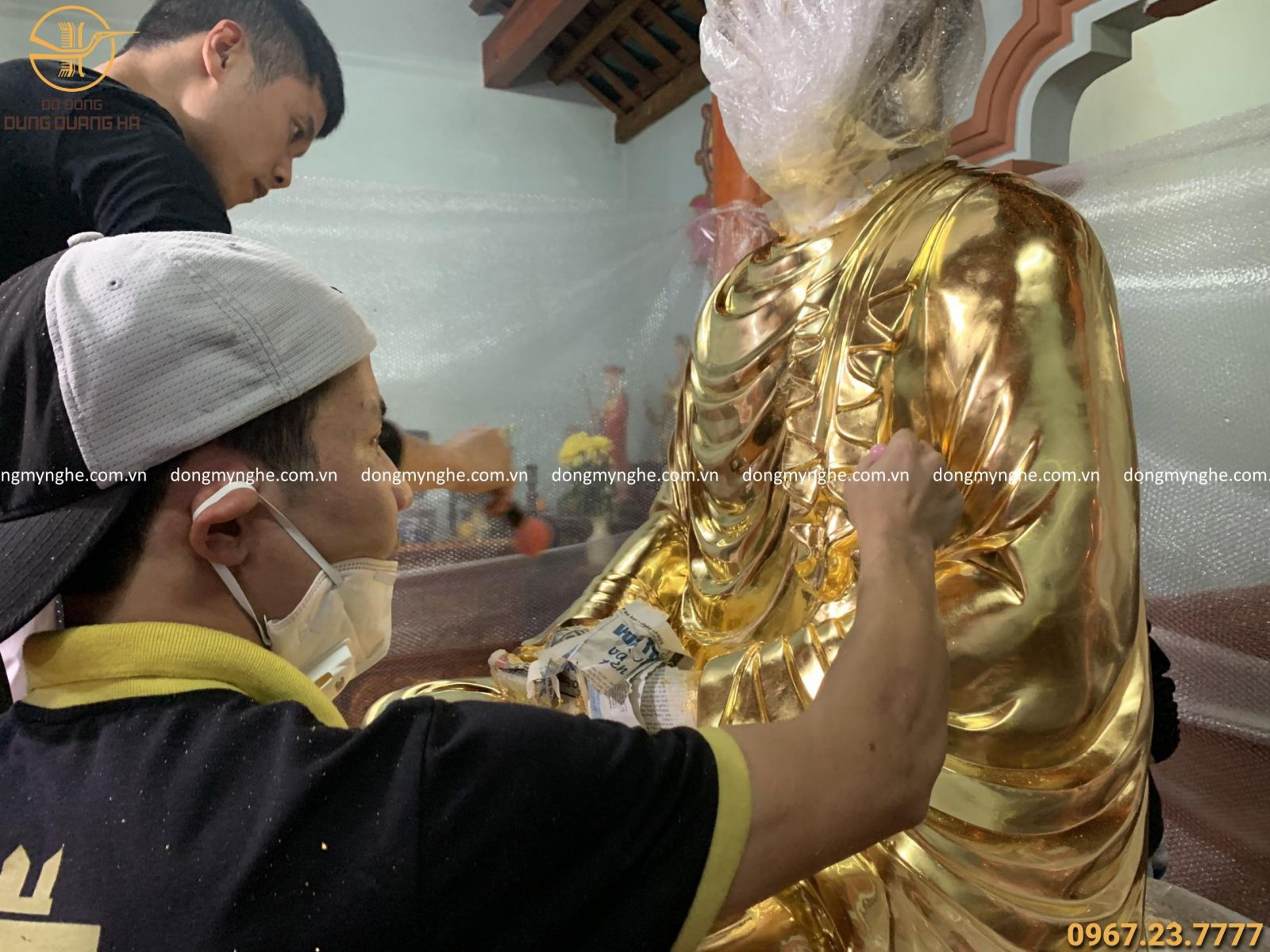 dát vàng tượng phật dát vàng tượng phật