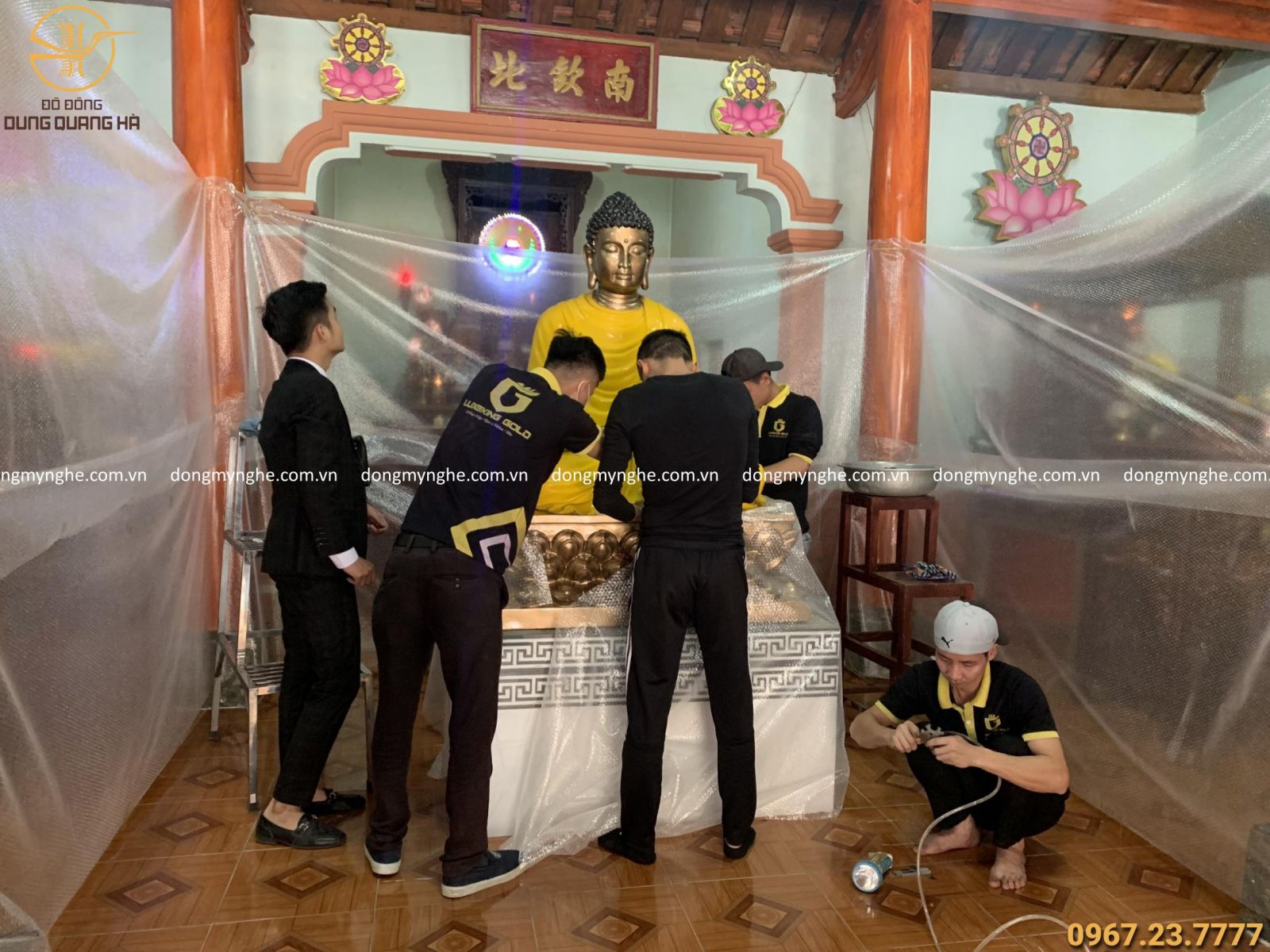 dát vàng tượng phật dát vàng tượng phật