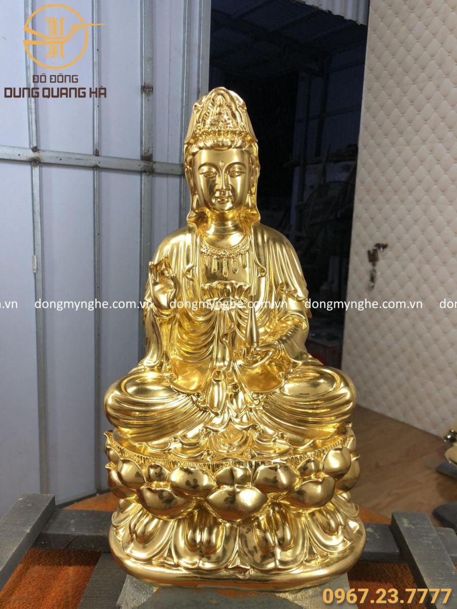 mạ vàng tượng đồng