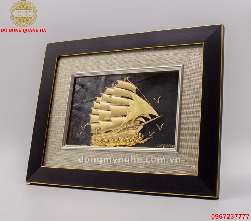 tranh thuyền buồm mạ vàng tranh thuyền buồm mạ vàng