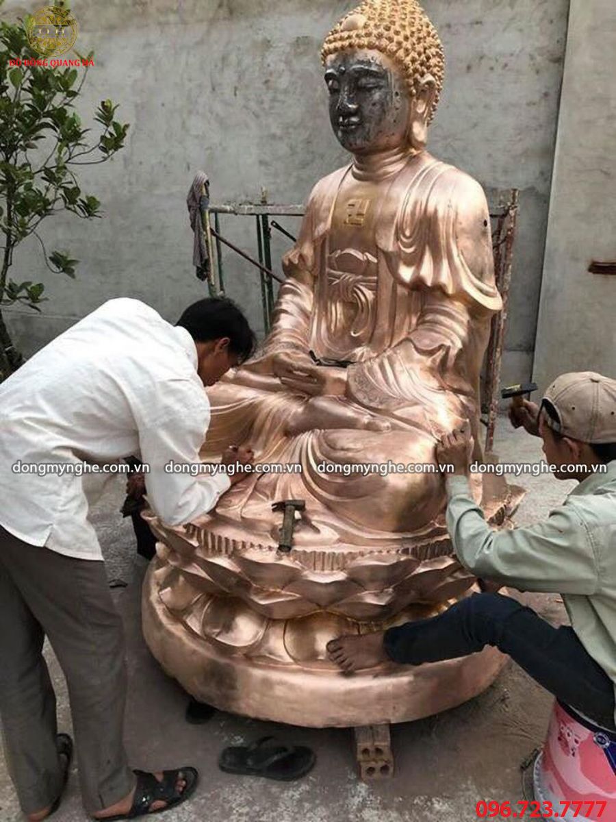 thi công tượng phật